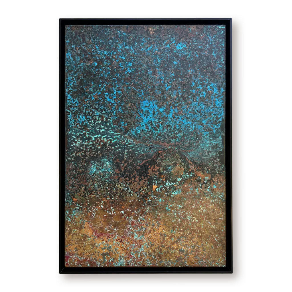 Metal Wall Art Blue Green Copper Patina Wall Art new