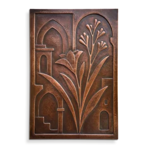 Flower Metal Wall Art Architecture sculpture copper