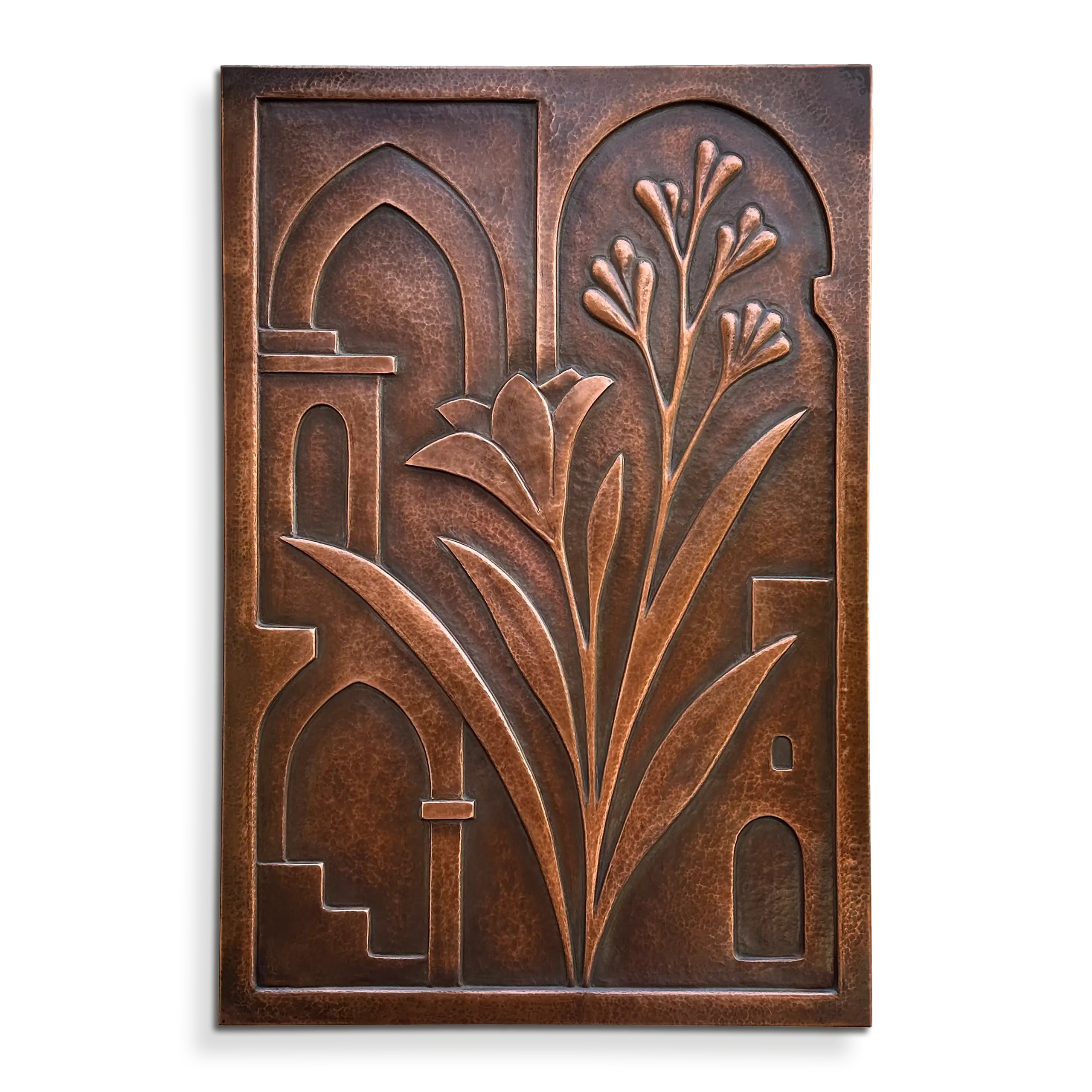 Flower Metal Wall Art Architecture sculpture copper