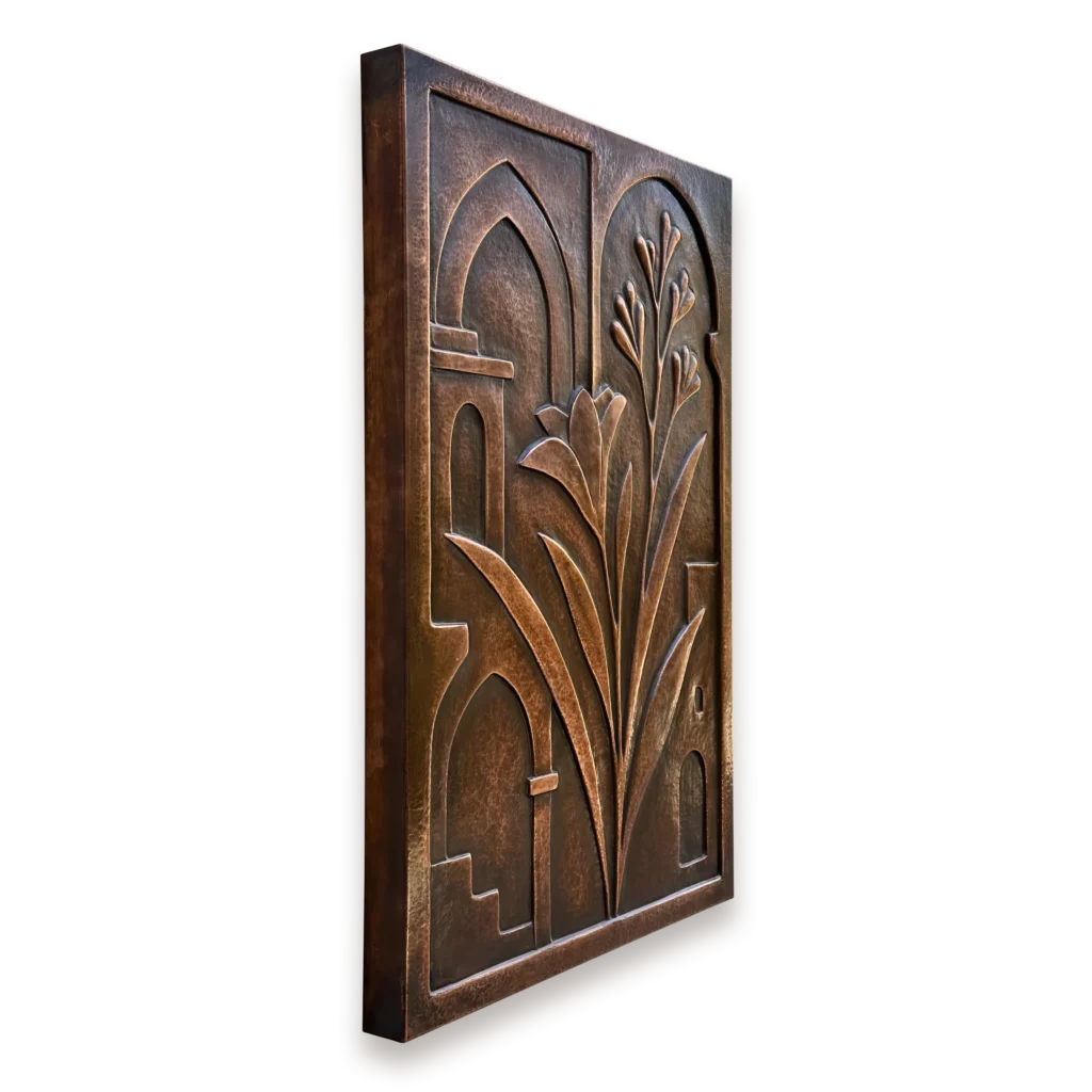 Metal Wall Art Flower Metal Wall Art Architecture side view new