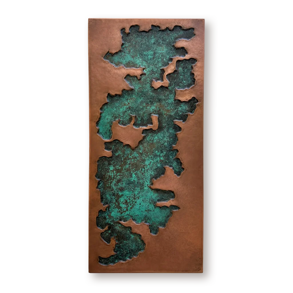 Metal Wall Art Geologic Abstract Metal Wall Art