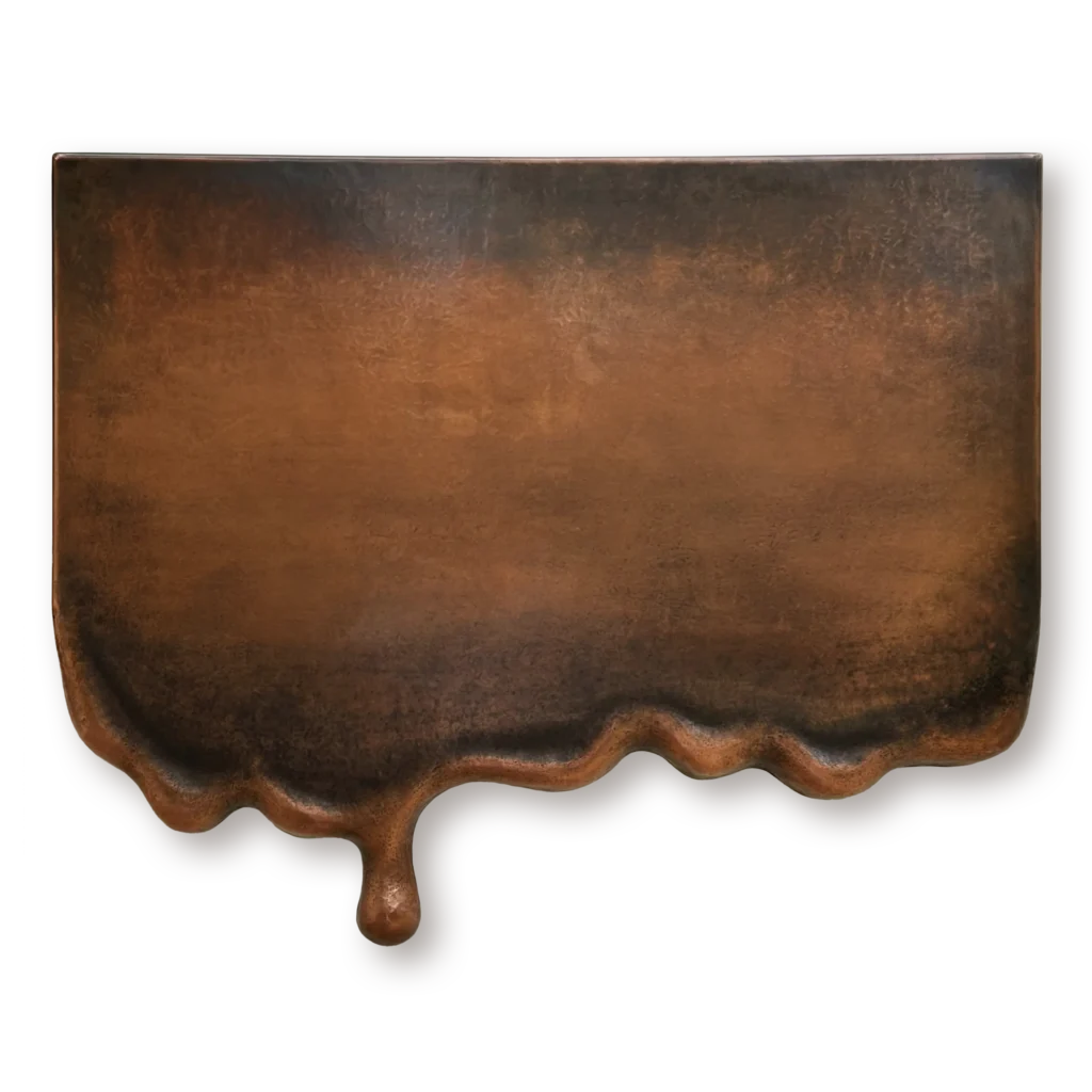 Metal Wall Art Melting Copper Wall Art Sculpture