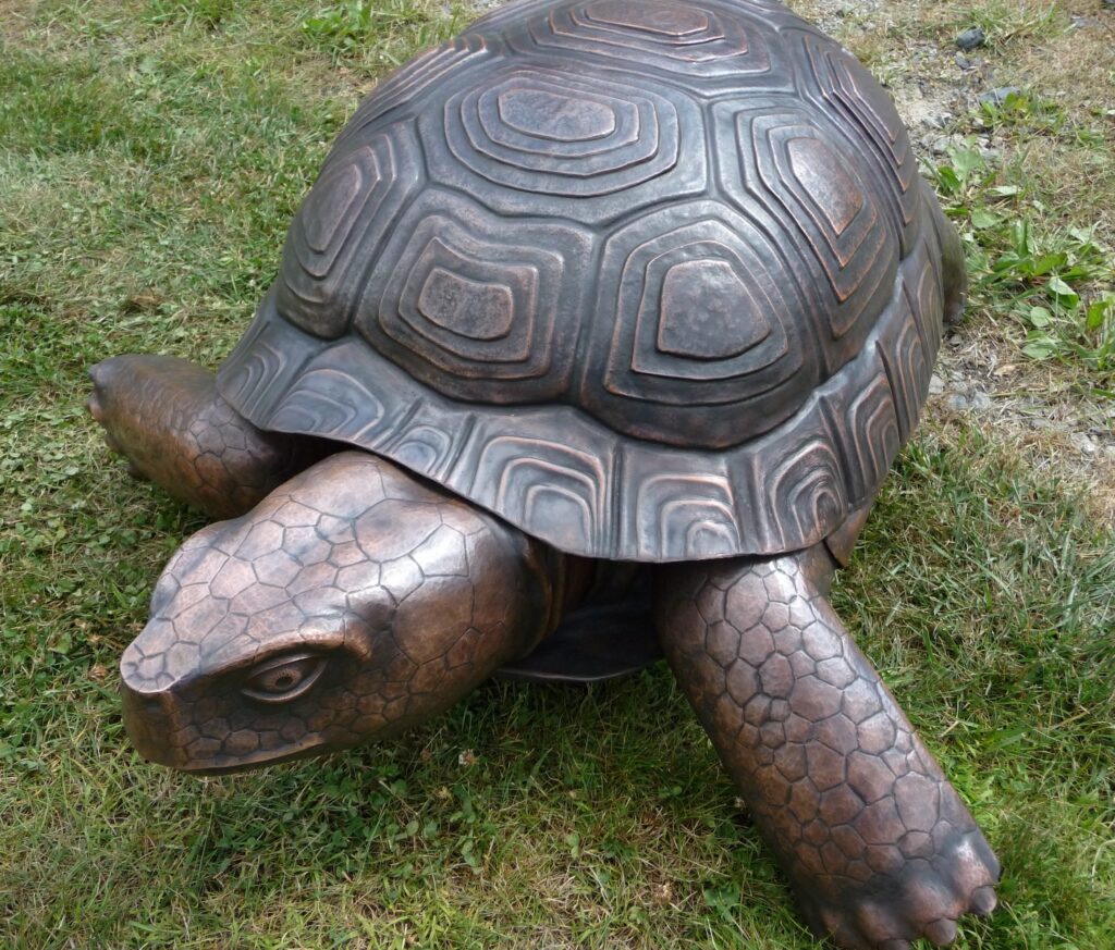 Metal turtle sculpture copper 1 copy