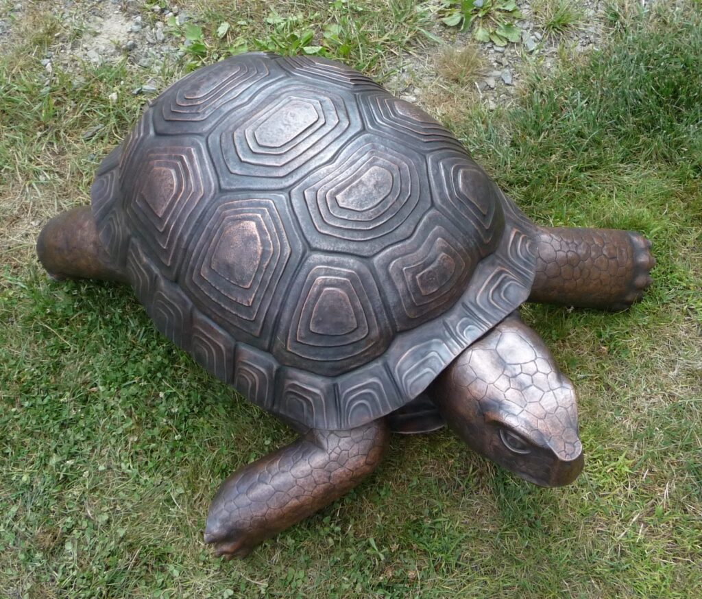 Metal turtle sculpture copper 2 copy