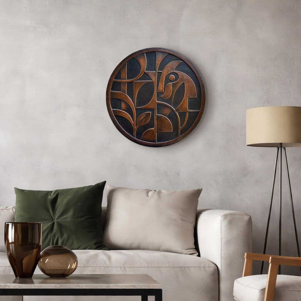 Metal Wall Art Abstract Round Metal Wall Art Sculpture dark wall