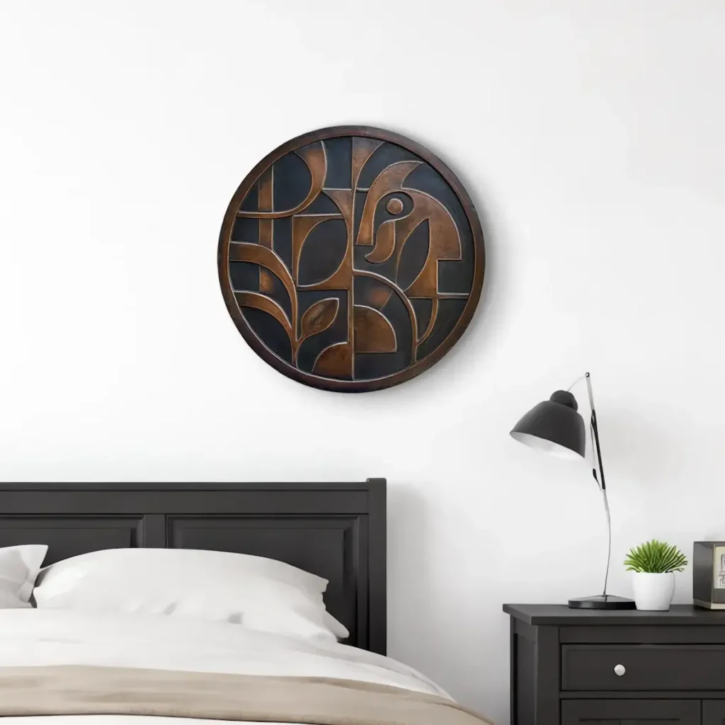 Metal Wall Art Abstract Round Metal Wall Art Sculpture light wall