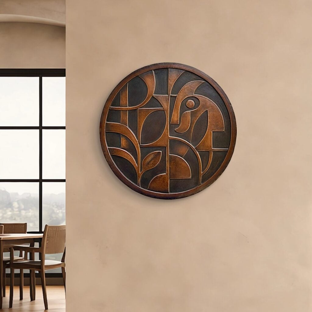 Metal Wall Art Abstract Round Metal Wall Art Sculpture light wall 2B