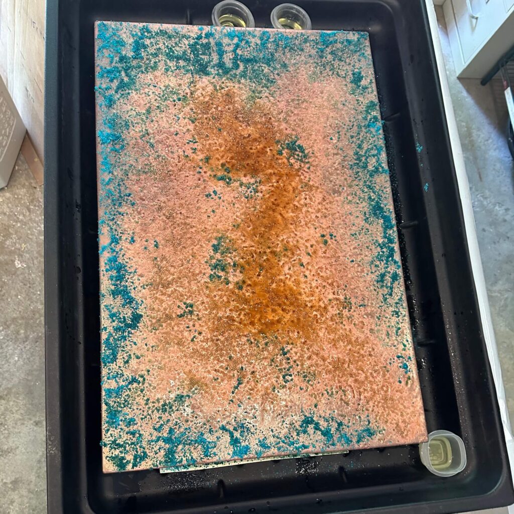 Green copper patina process 2