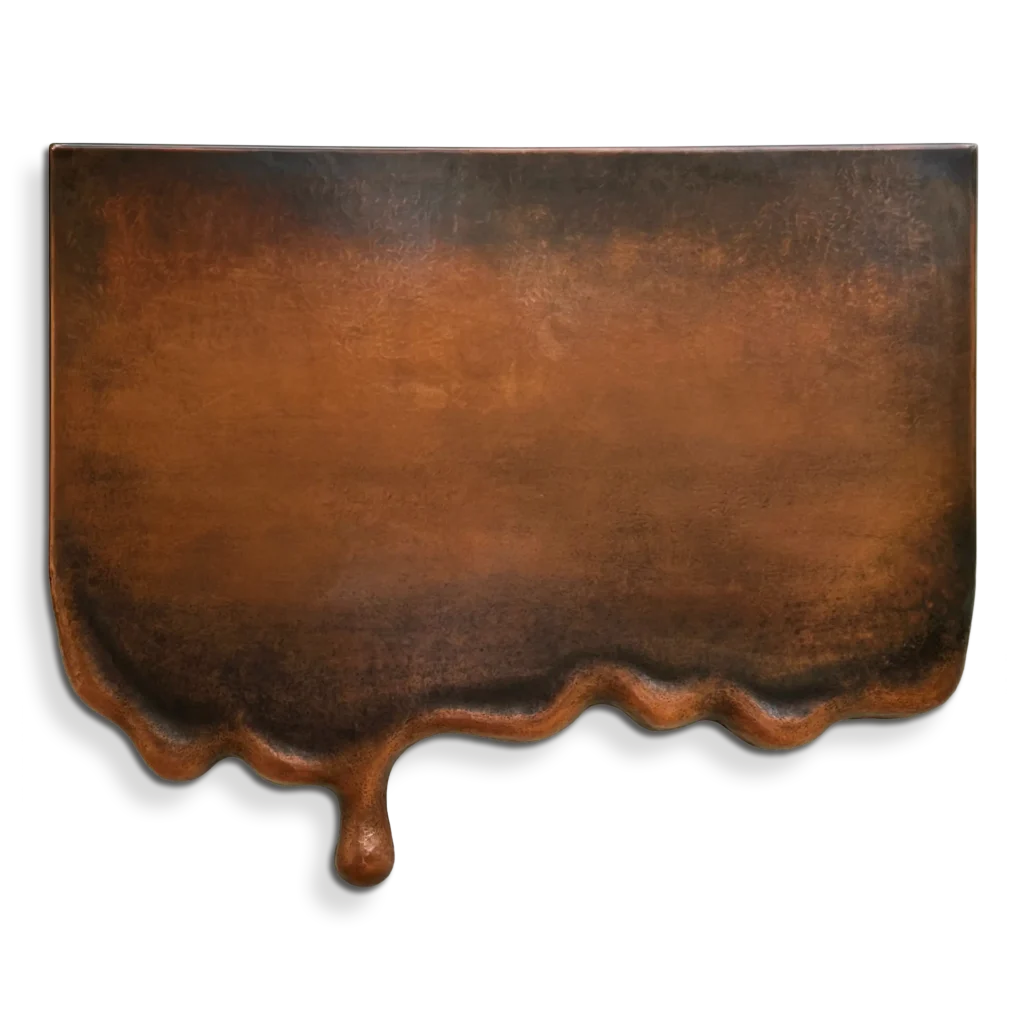 Melting Copper Wall Art Sculpture copper