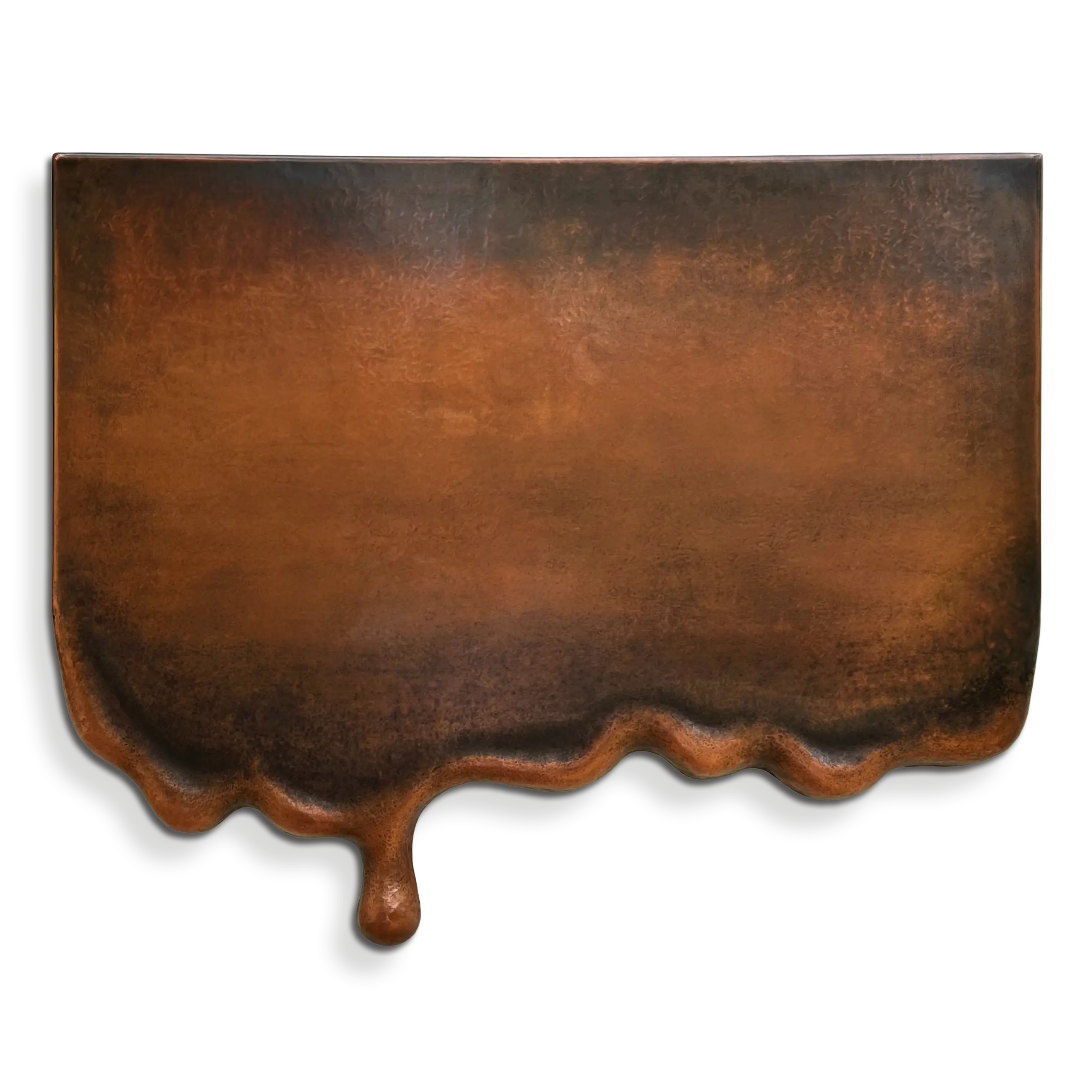 Melting Copper Wall Art Sculpture copper