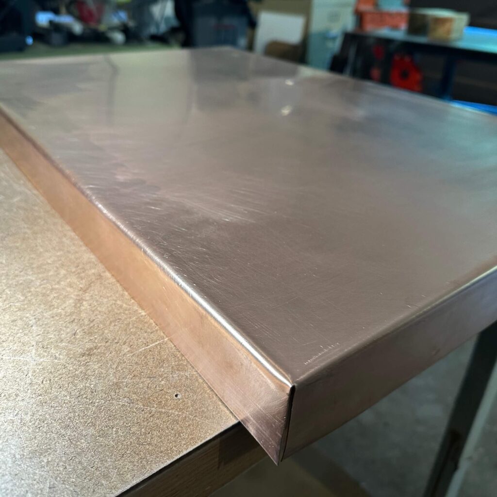 blue patina wall sculpture process 1