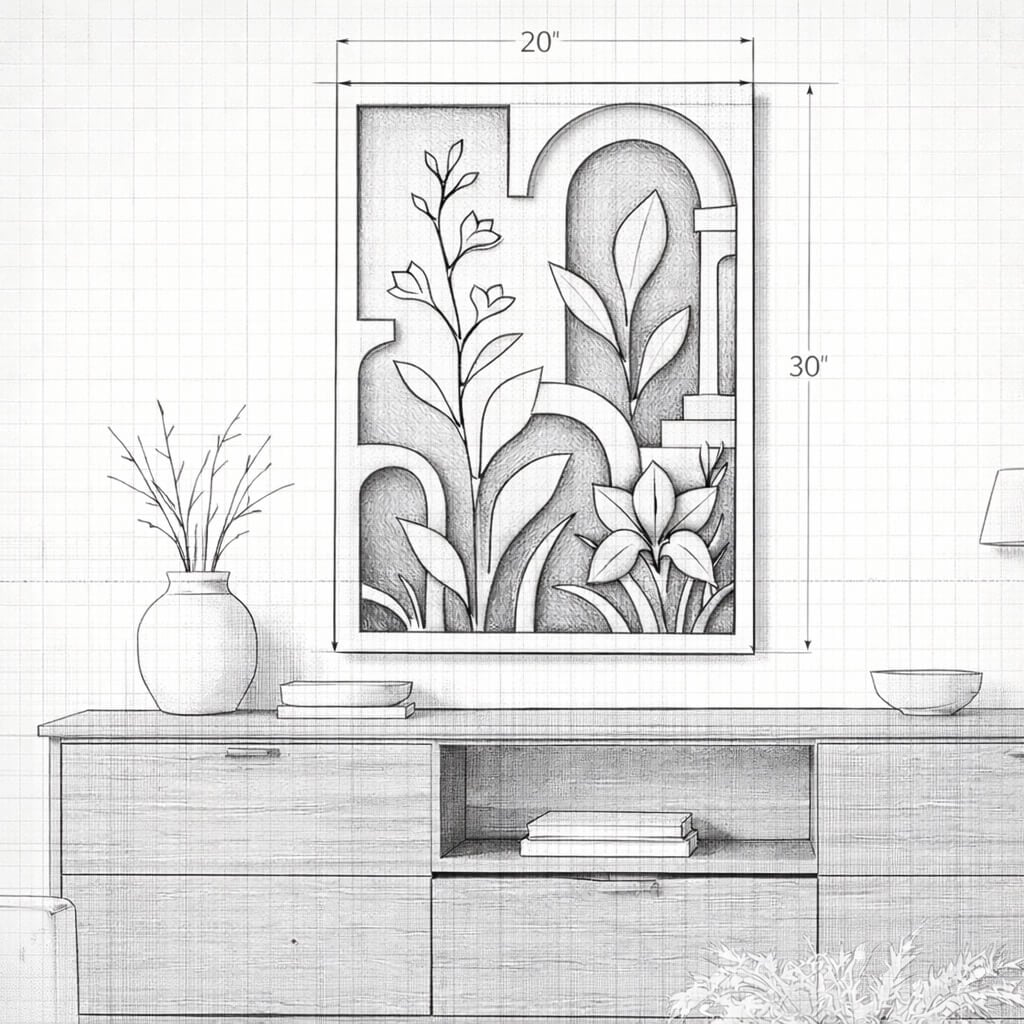 wall art sketch design