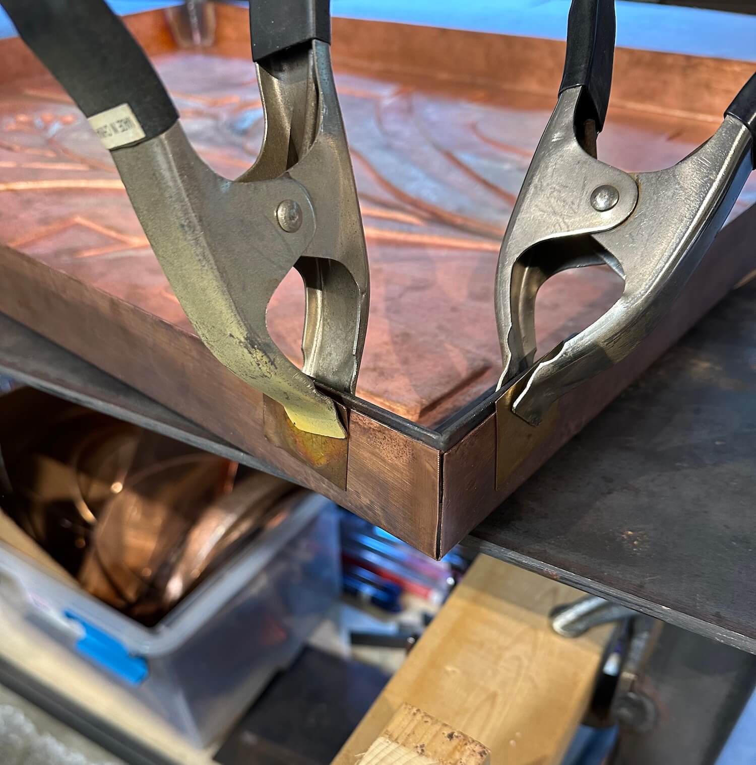 weld prep for copper sheet